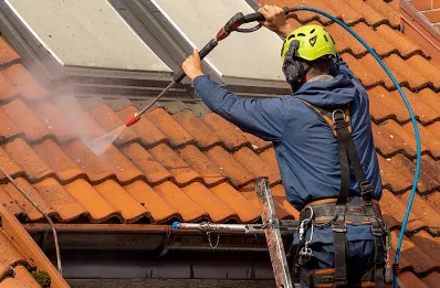 Démoussage et hydrofuge de toiture à Crespières